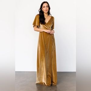 Baltic Born Meghan Velvet Wrap Maxi Dress